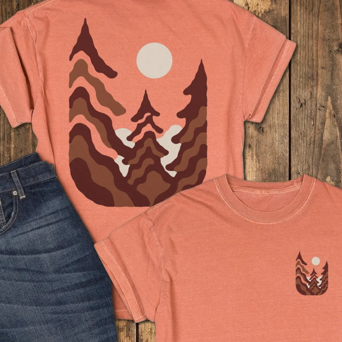 Pinewave Tee - Yam