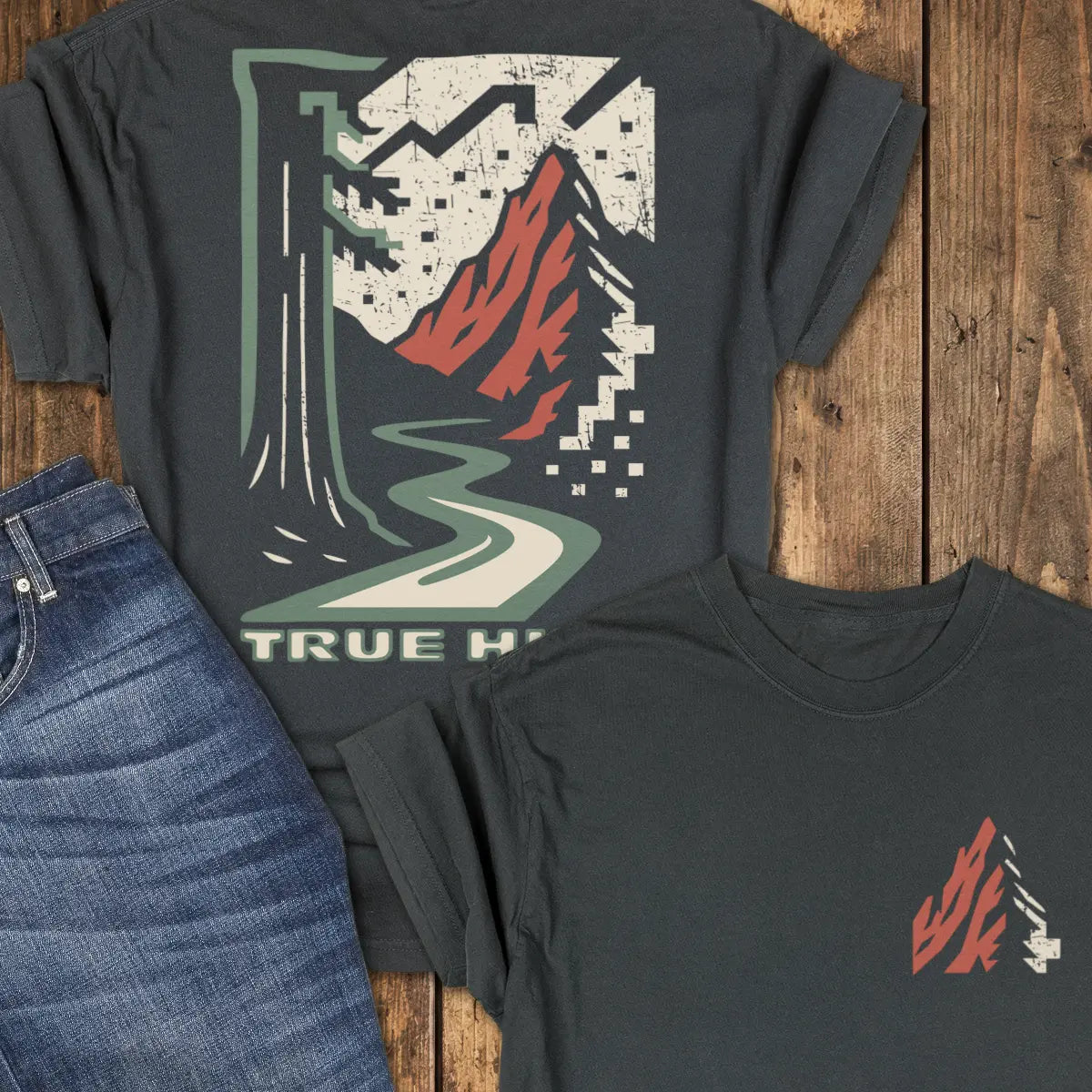 Pixel Peak Tee - Black