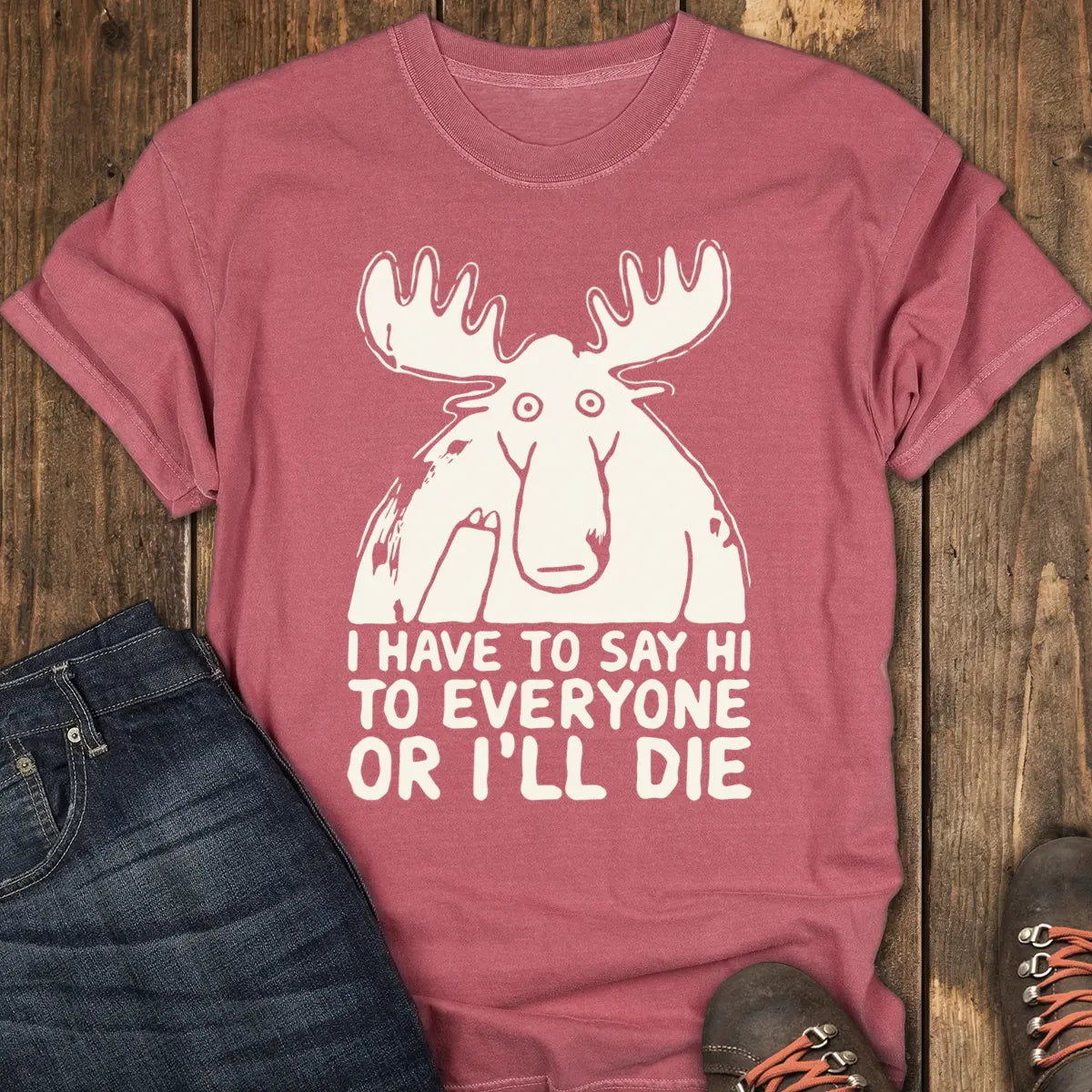 Polite Society Tee - Crimson