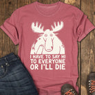 Polite Society Tee - Crimson