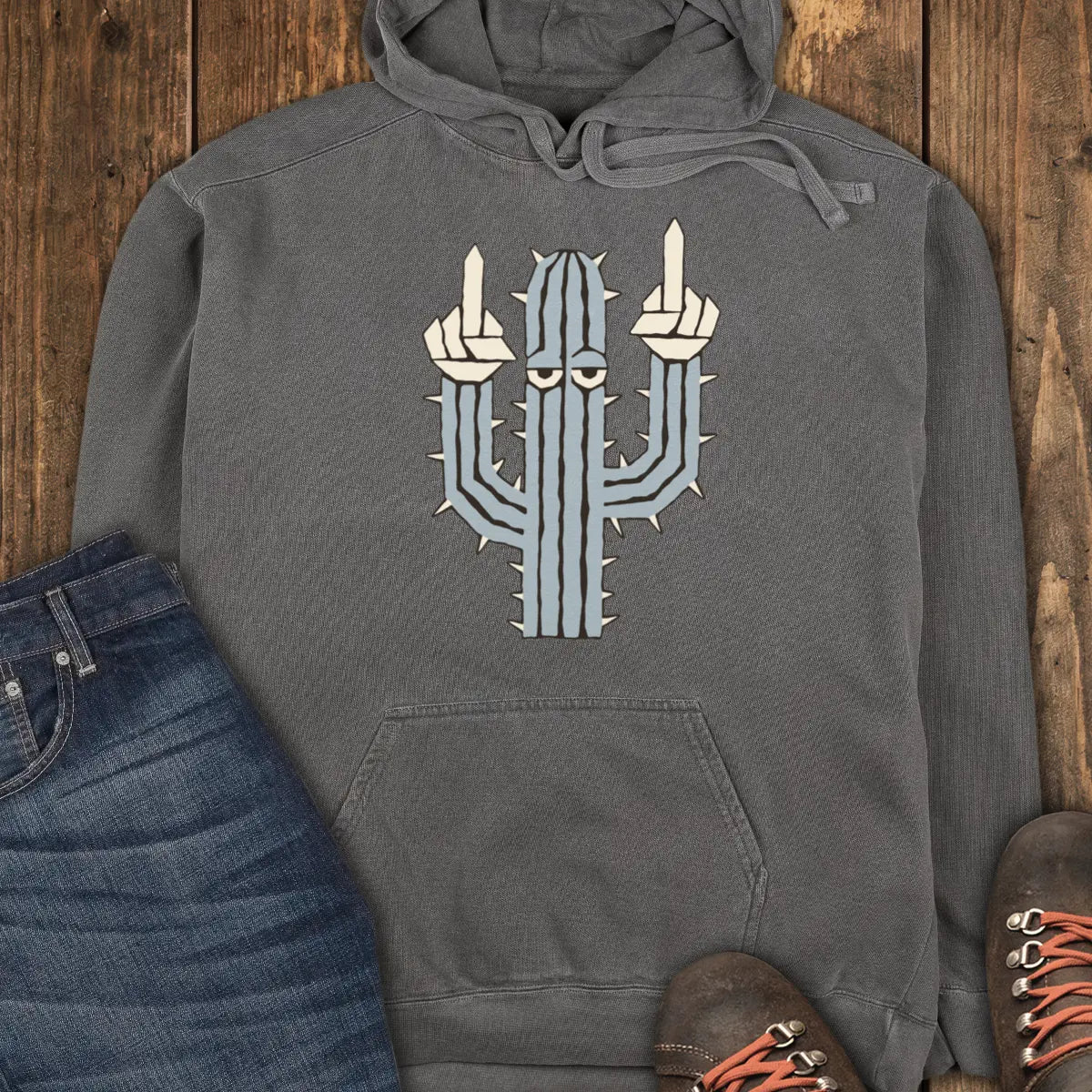Prickly Hoodie - Pepper