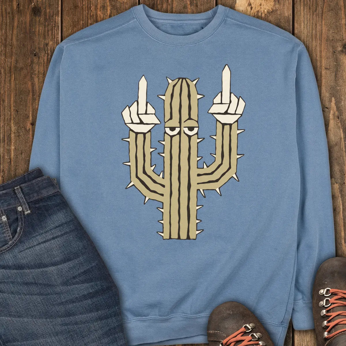 Prickly Sweatshirt - Blue Jean
