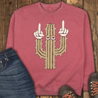 Prickly Sweatshirt - Crimson