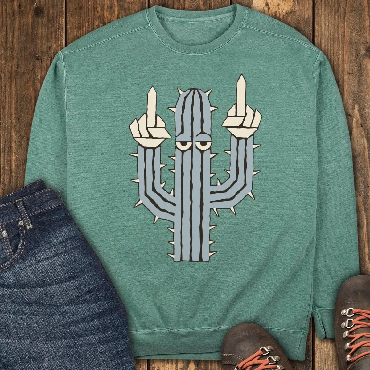 Prickly Sweatshirt - Light Green