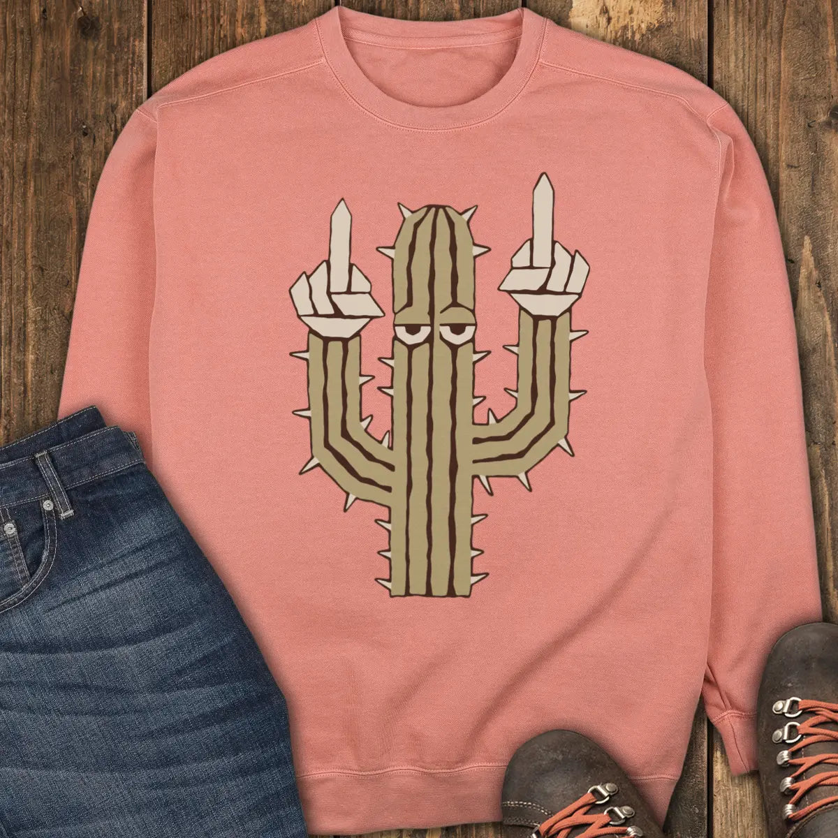 Prickly Sweatshirt - Terracotta