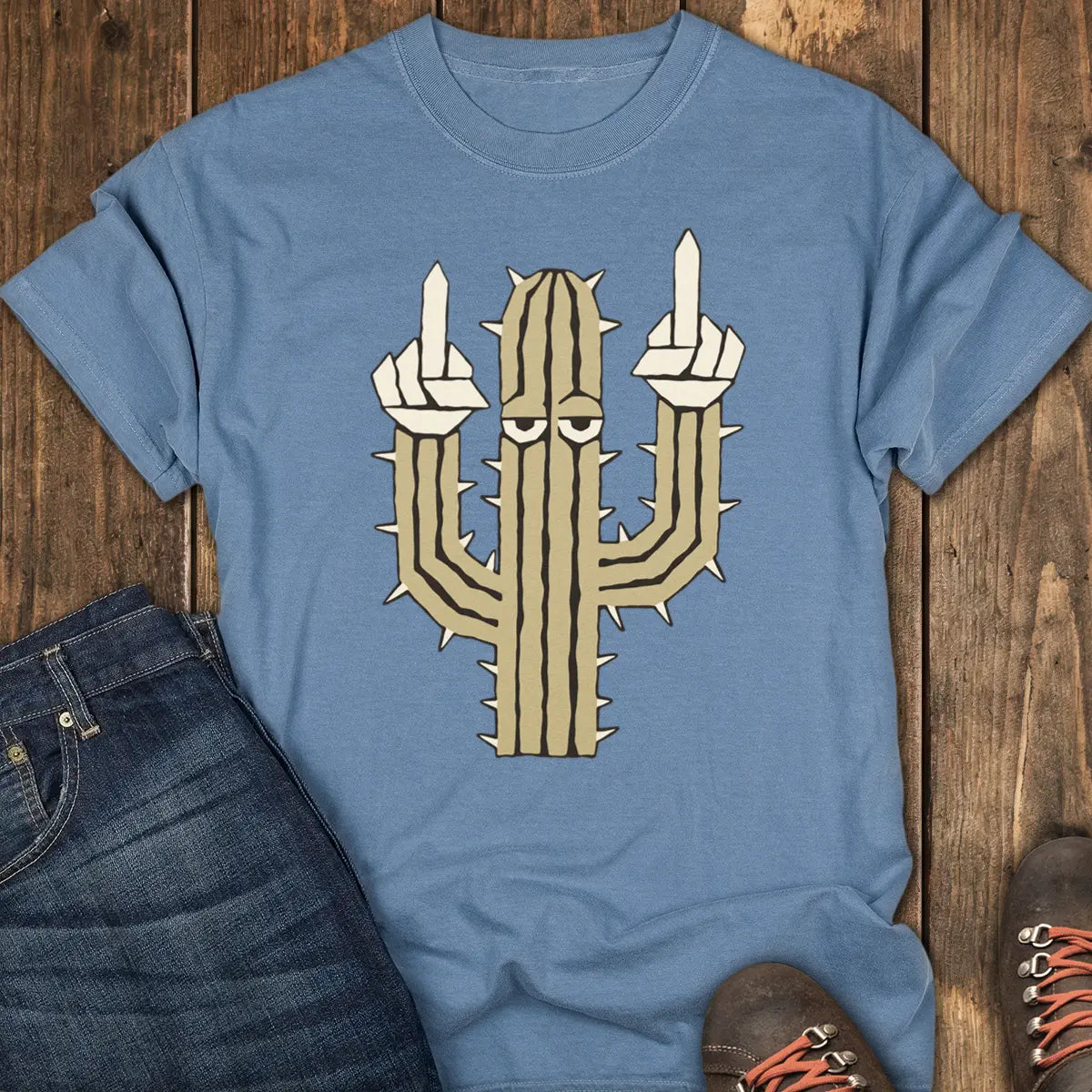 Prickly Tee - Blue Jean