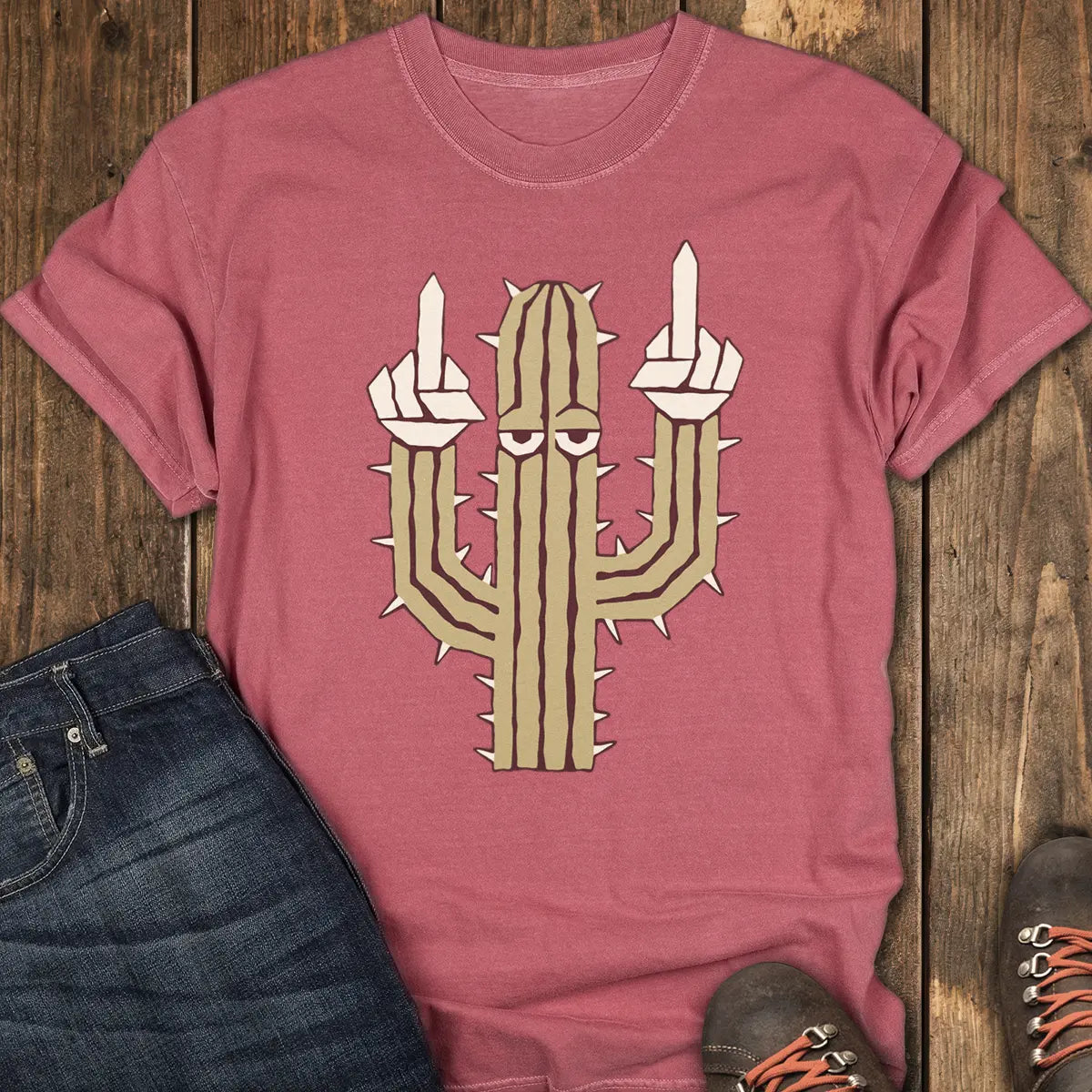 Prickly Tee - Crimson