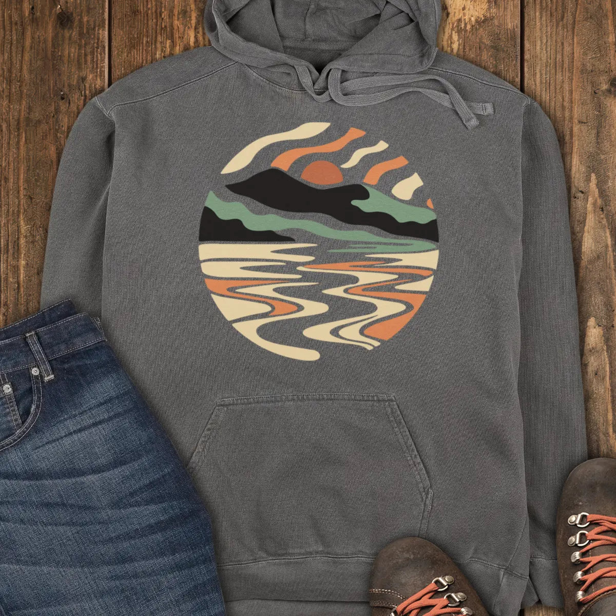 Quiet Lake Hoodie - Pepper