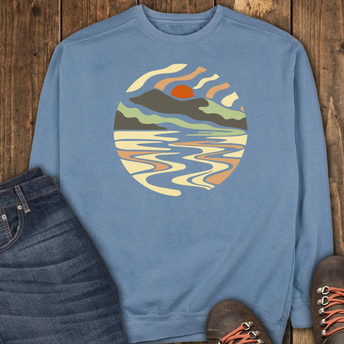 Quiet Lake Sweatshirt - Blue Jean