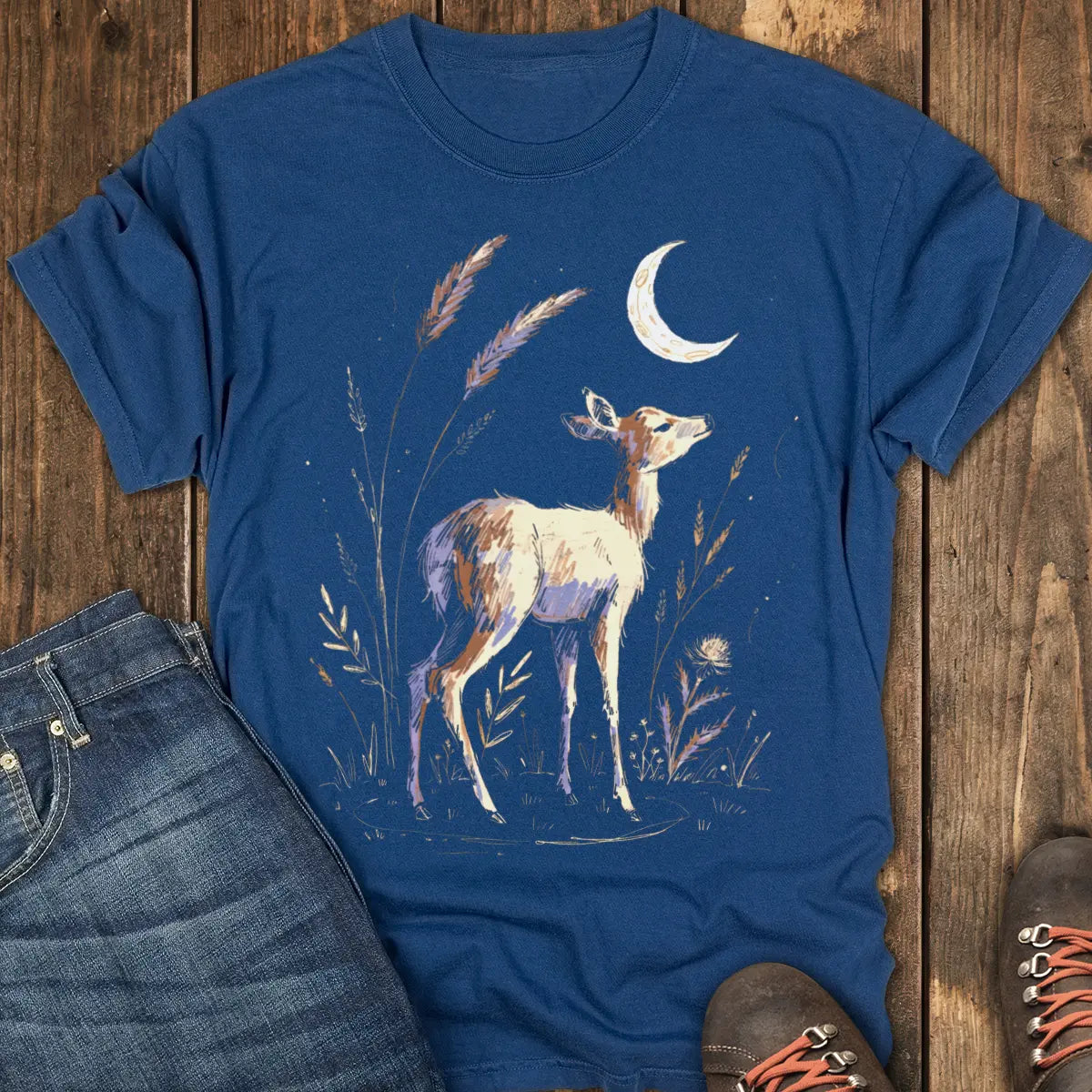 Quiet Moon Tee - Navy
