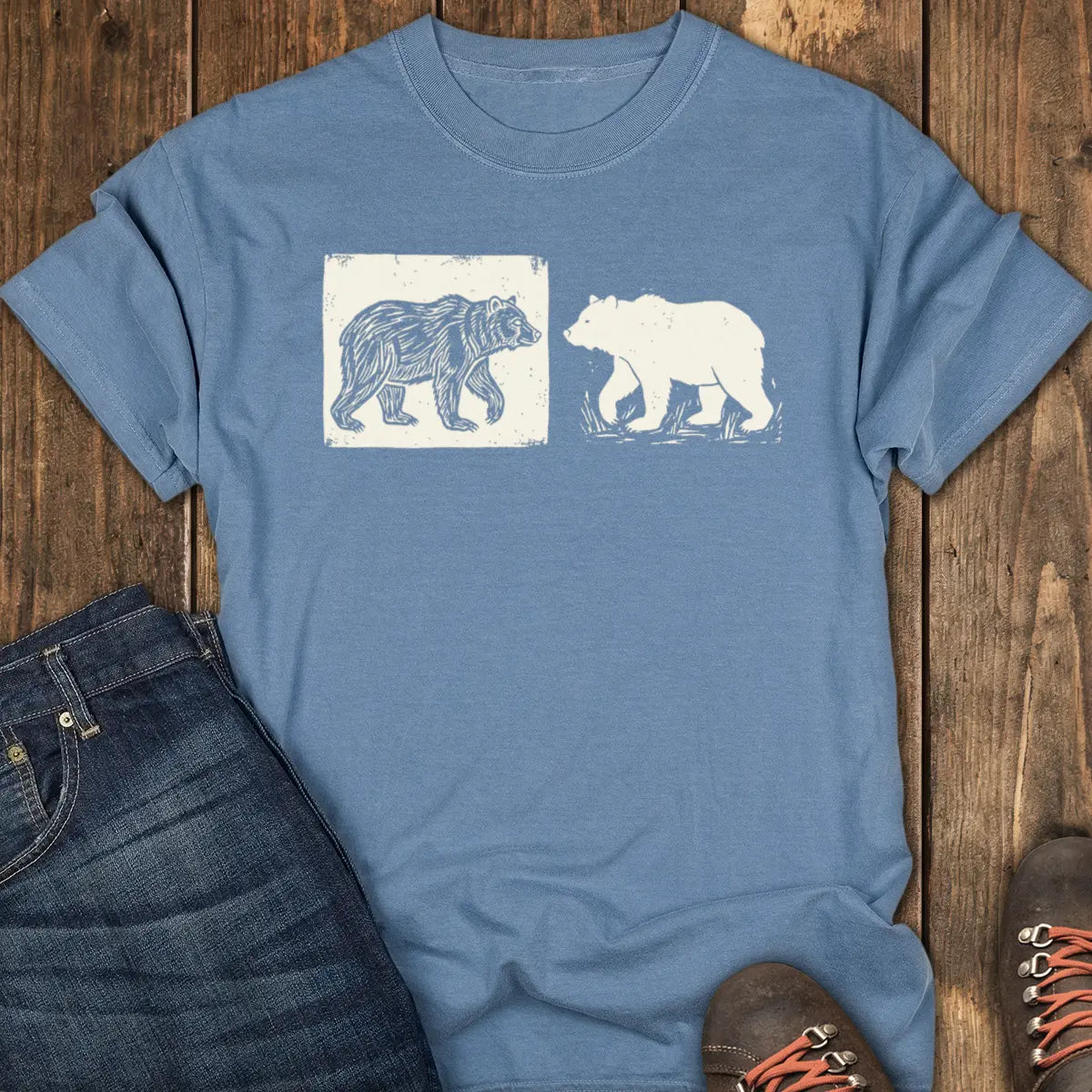 Raw Nature Tee - Blue Jean