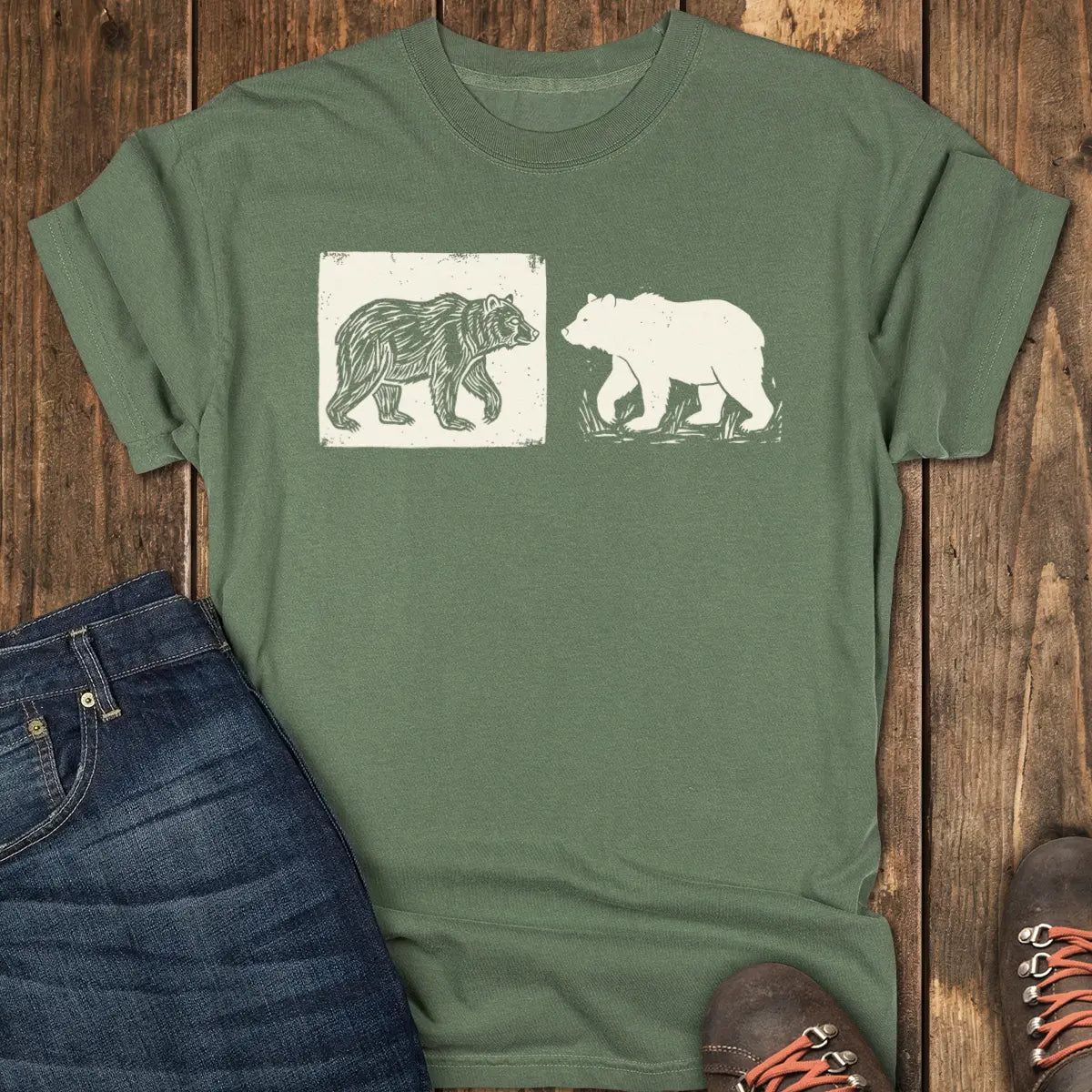 Raw Nature Tee - Moss
