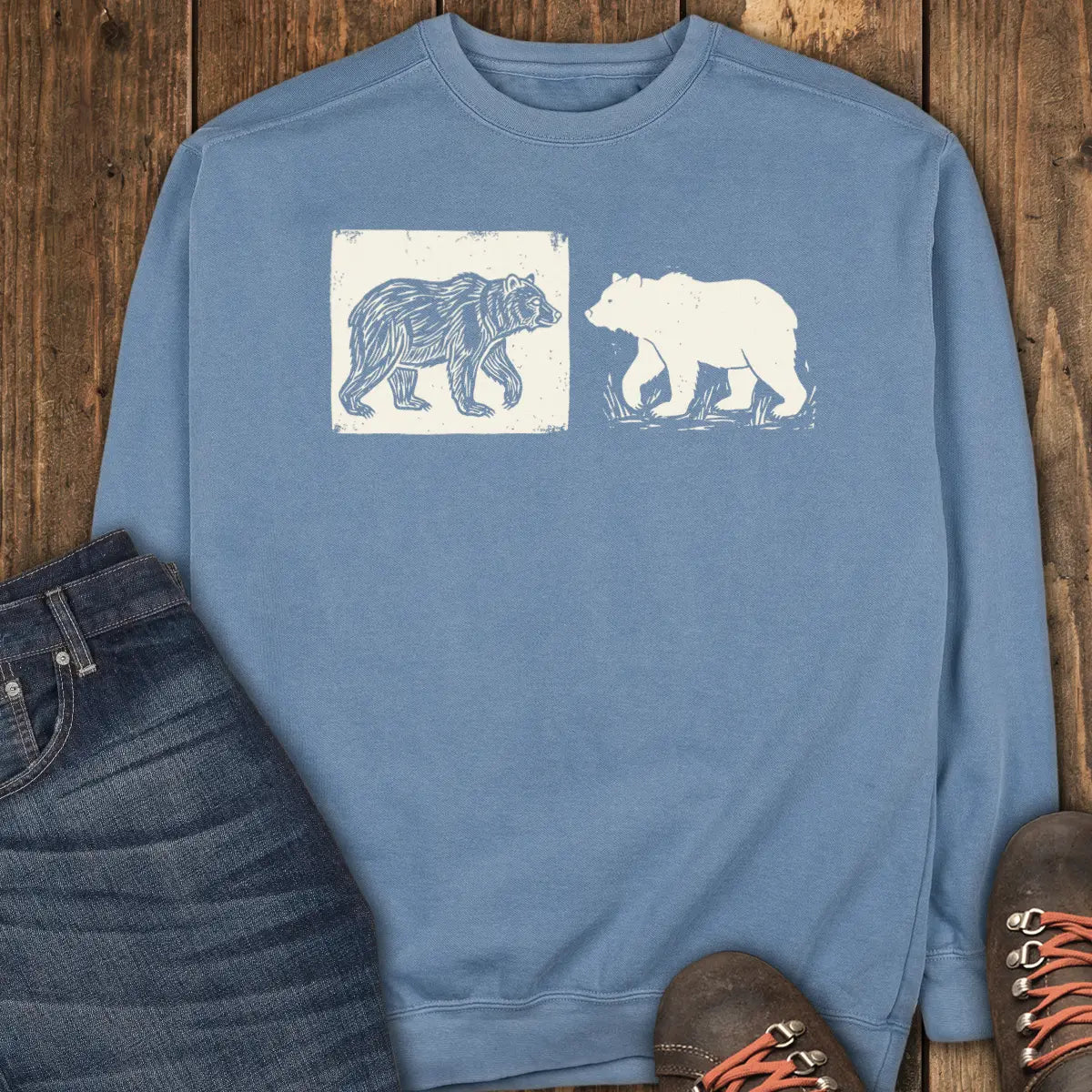 Raw Nature Sweatshirt - Blue Jean