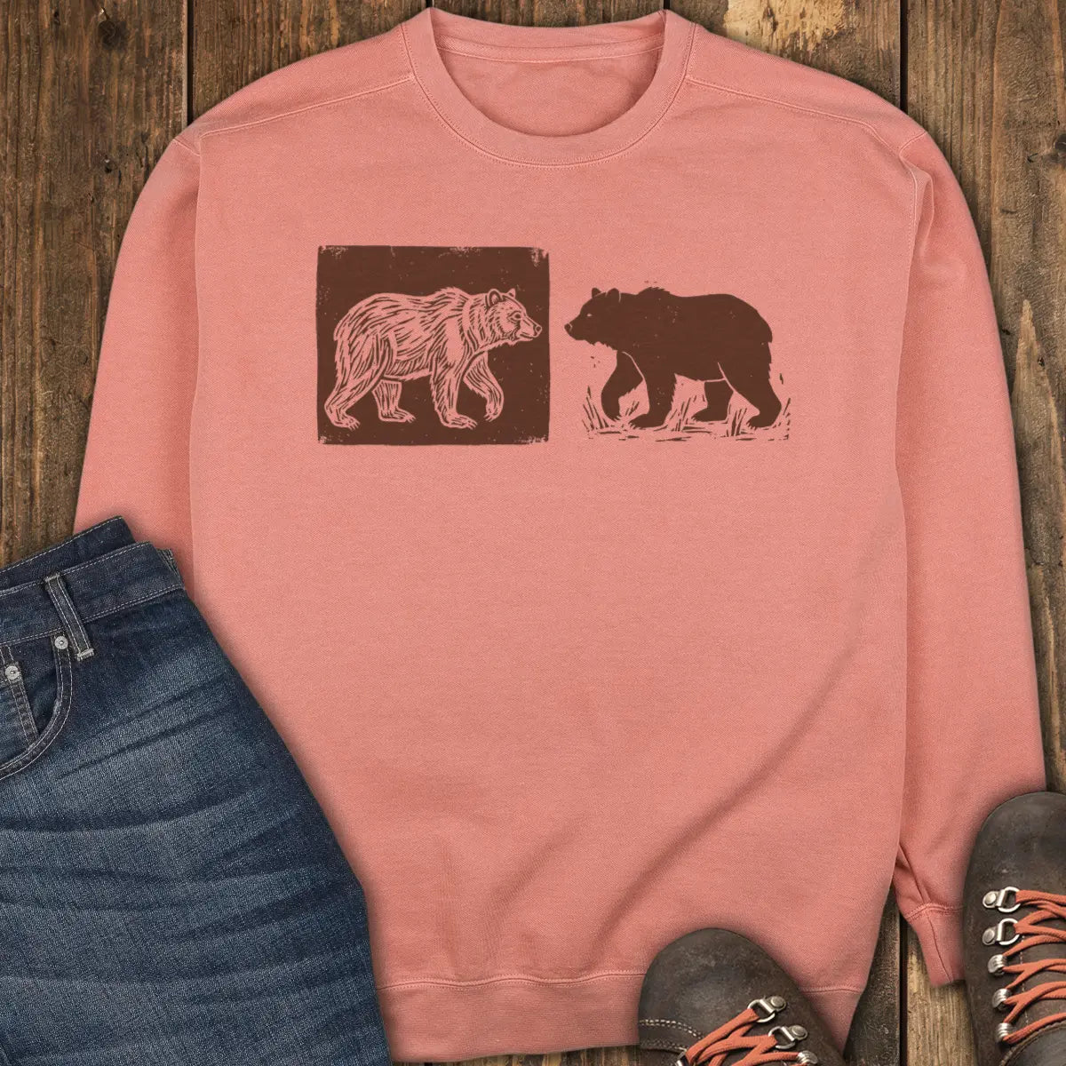 Raw Nature Sweatshirt - Terracotta