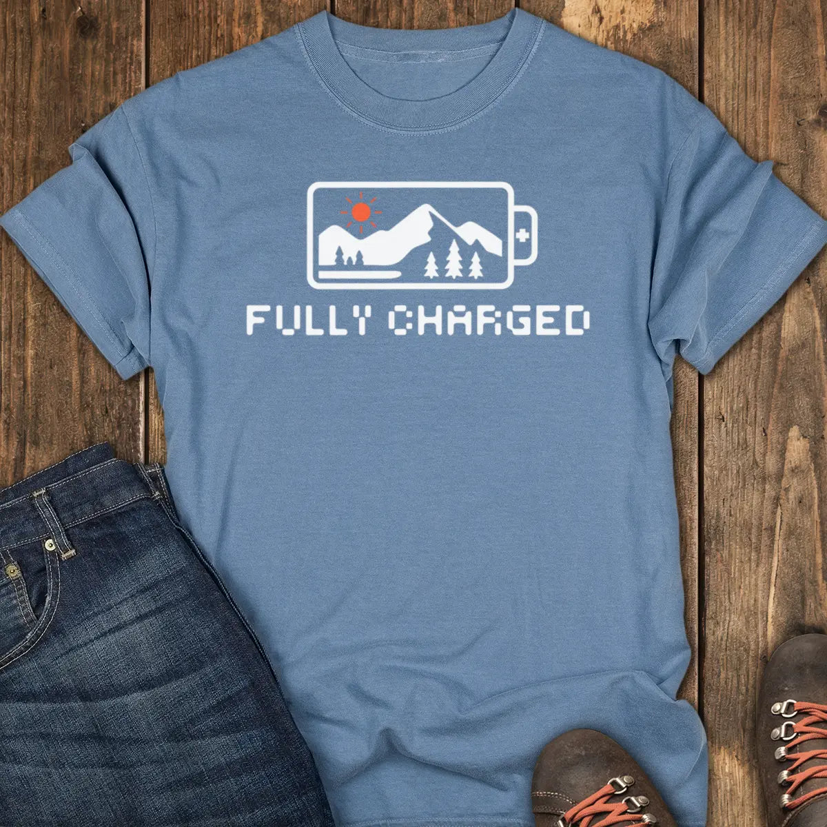 Recharged Tee - Blue Jean