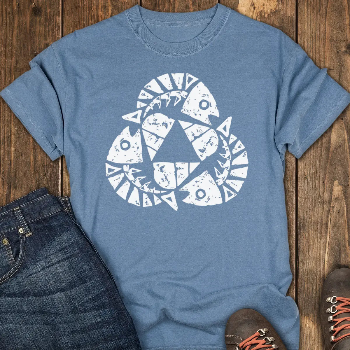 Recycle Tee - Blue Jean