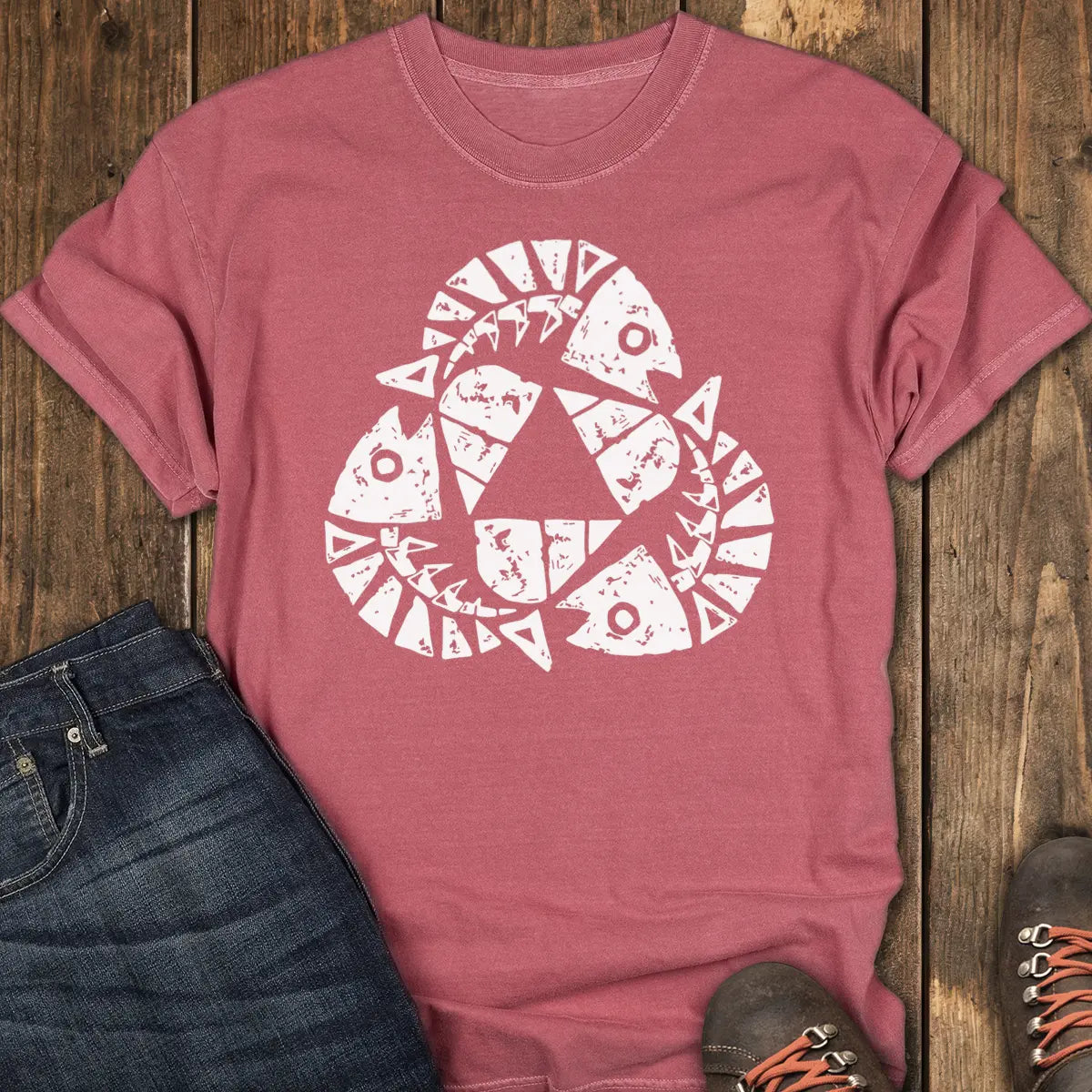 Recycle Tee - Crimson