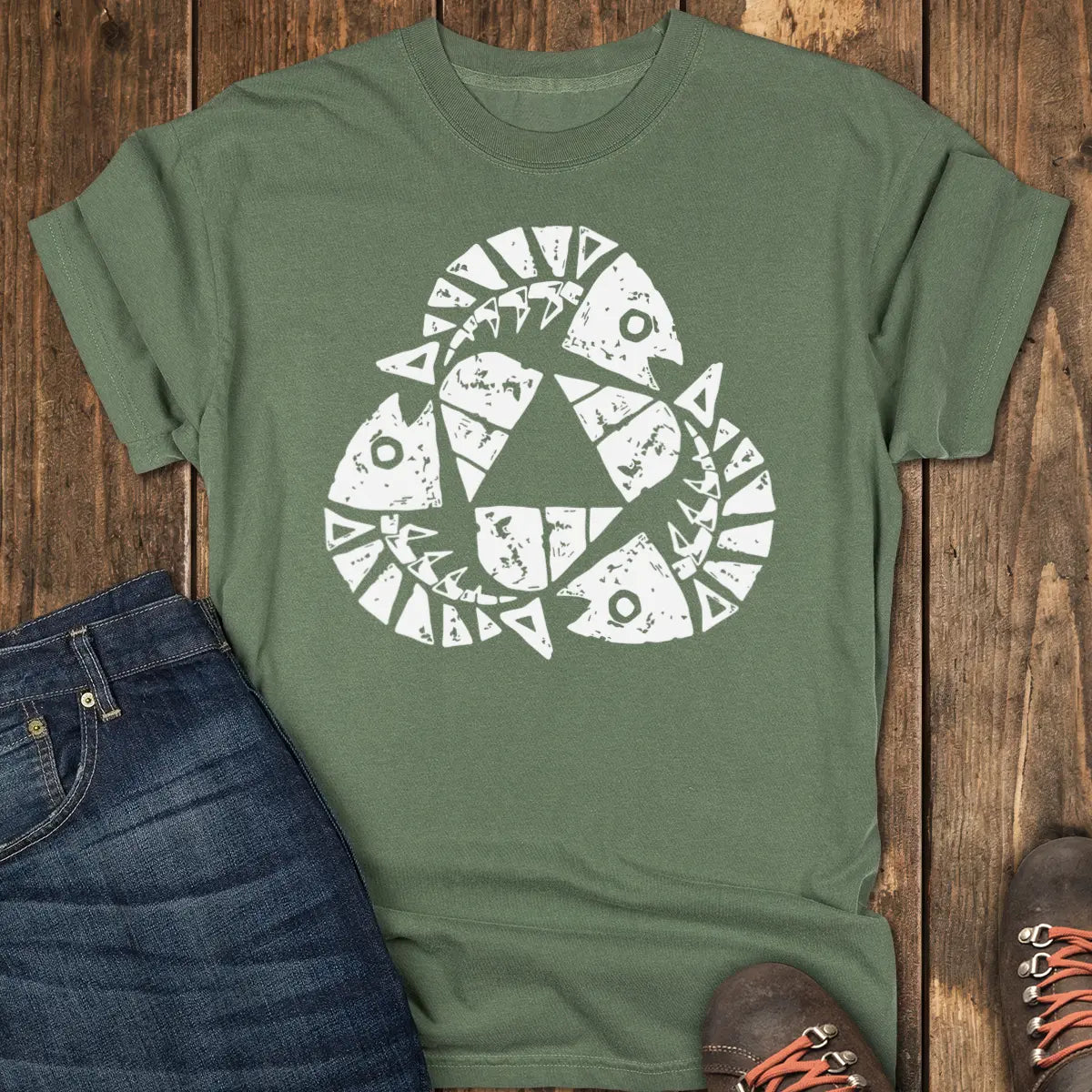 Recycle Tee - Moss