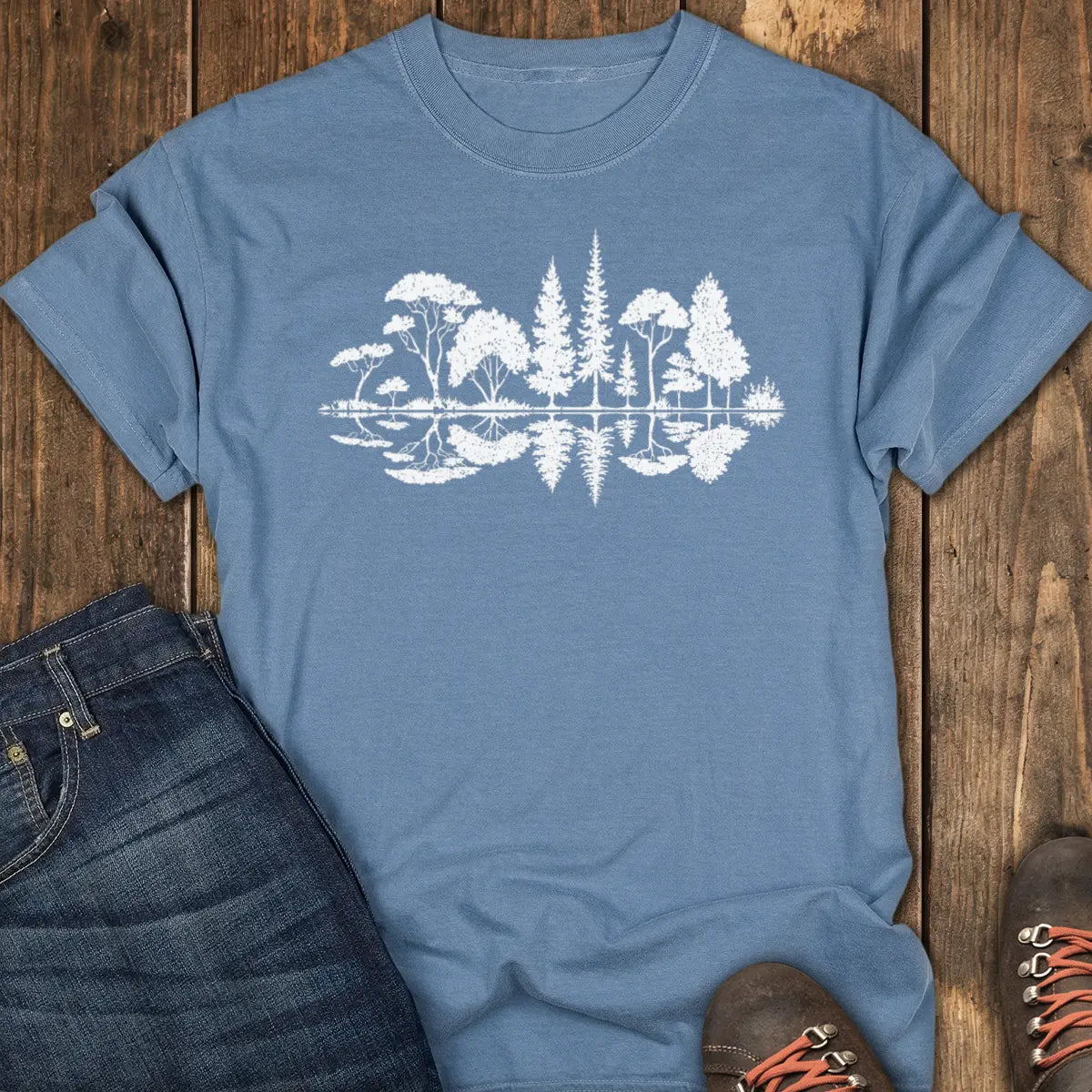 Reflection Tee - Blue Jean
