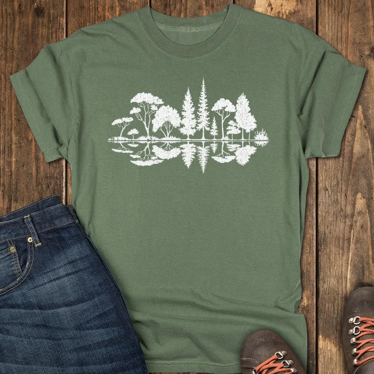 Reflection Tee - Moss