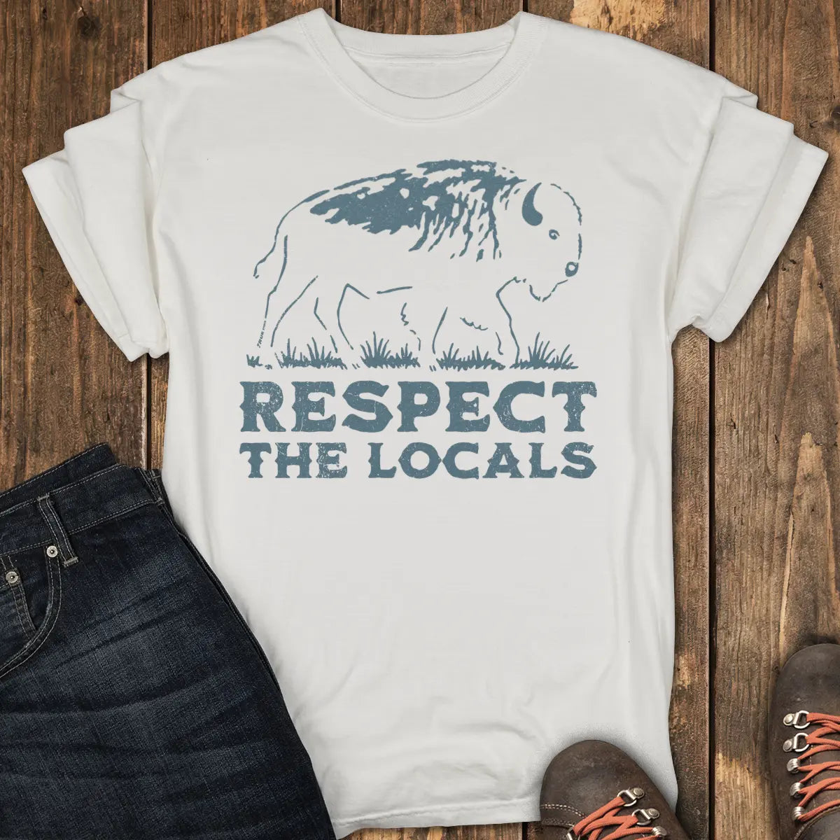 Respect the Locals Tee - White