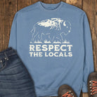Respect the Locals Sweatshirt - Blue Jean