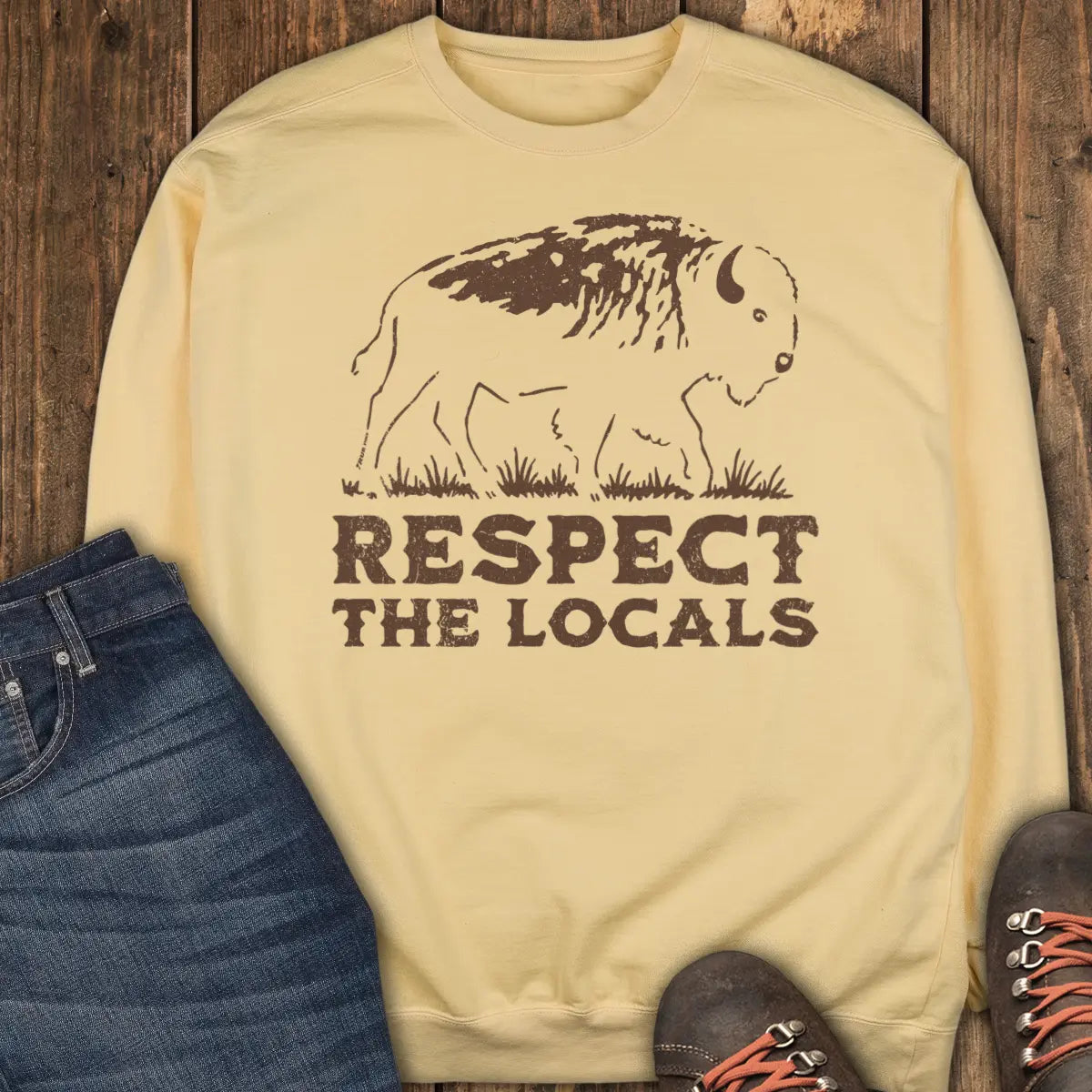 Respect the Locals Sweatshirt - Butter