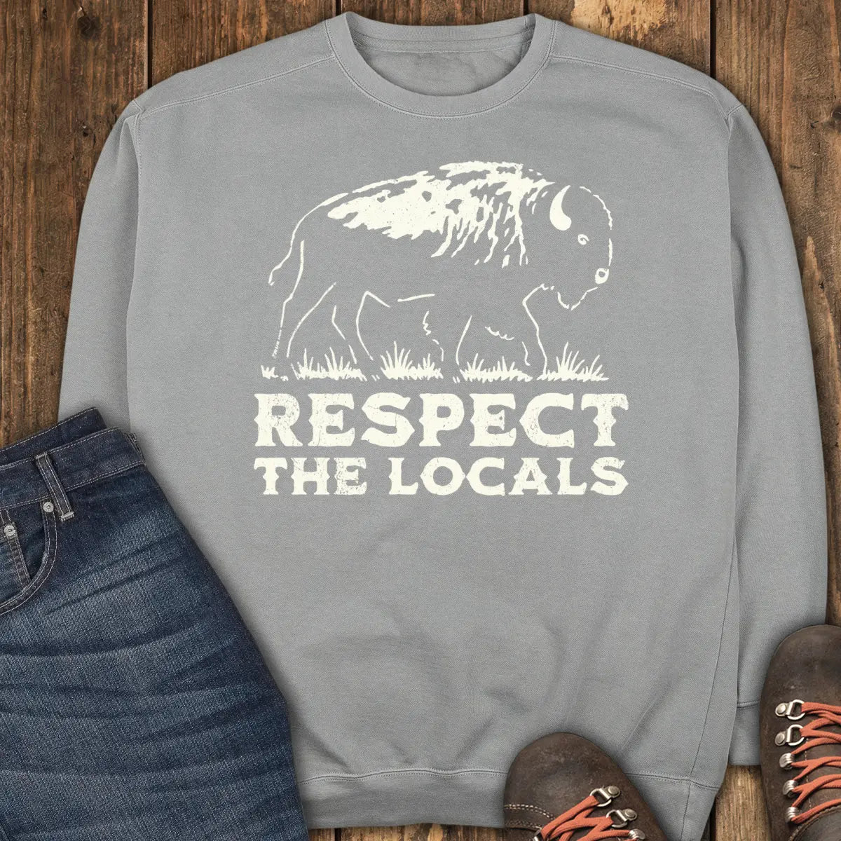 Respect the Locals Sweatshirt - Grey