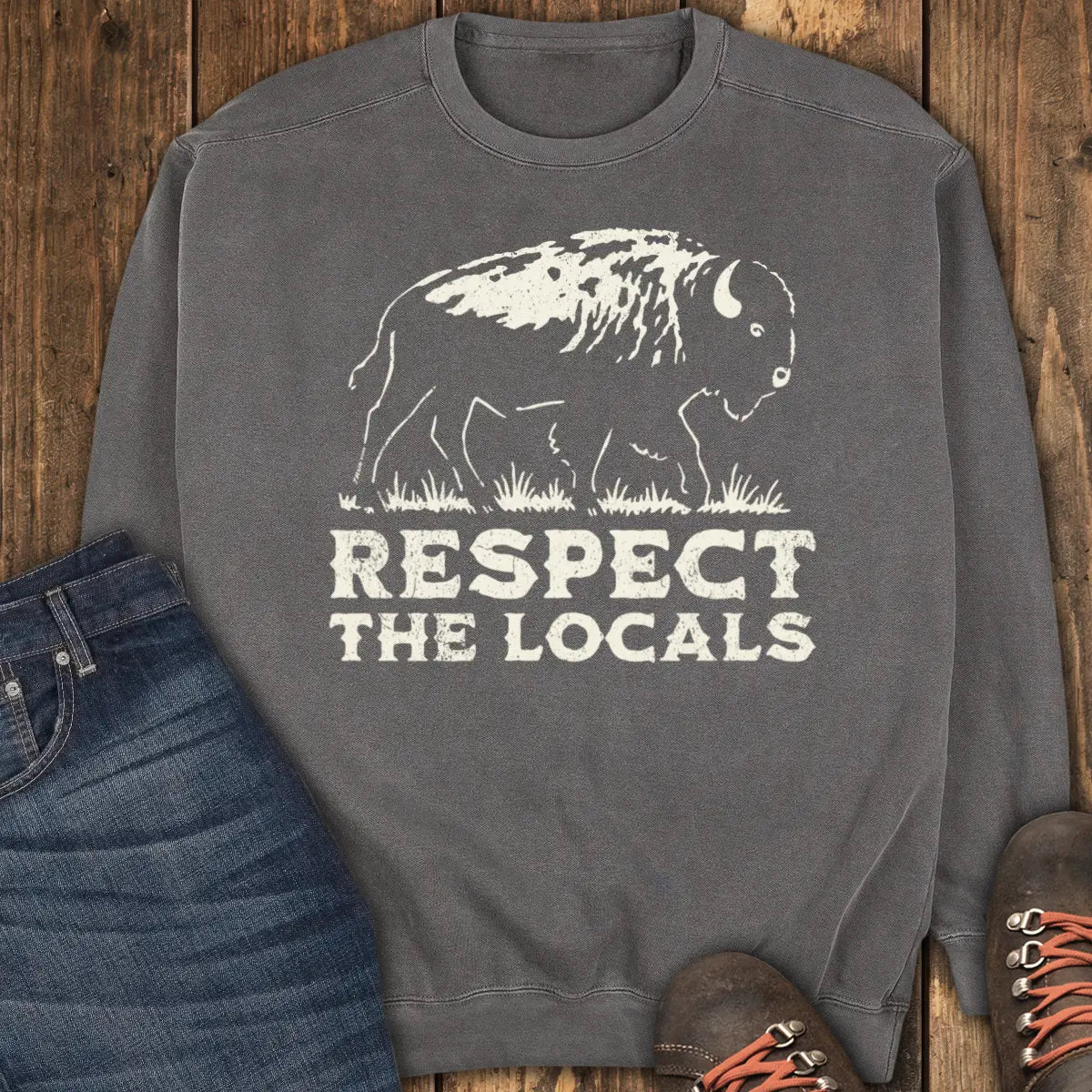 Respect the Locals Sweatshirt - Pepper