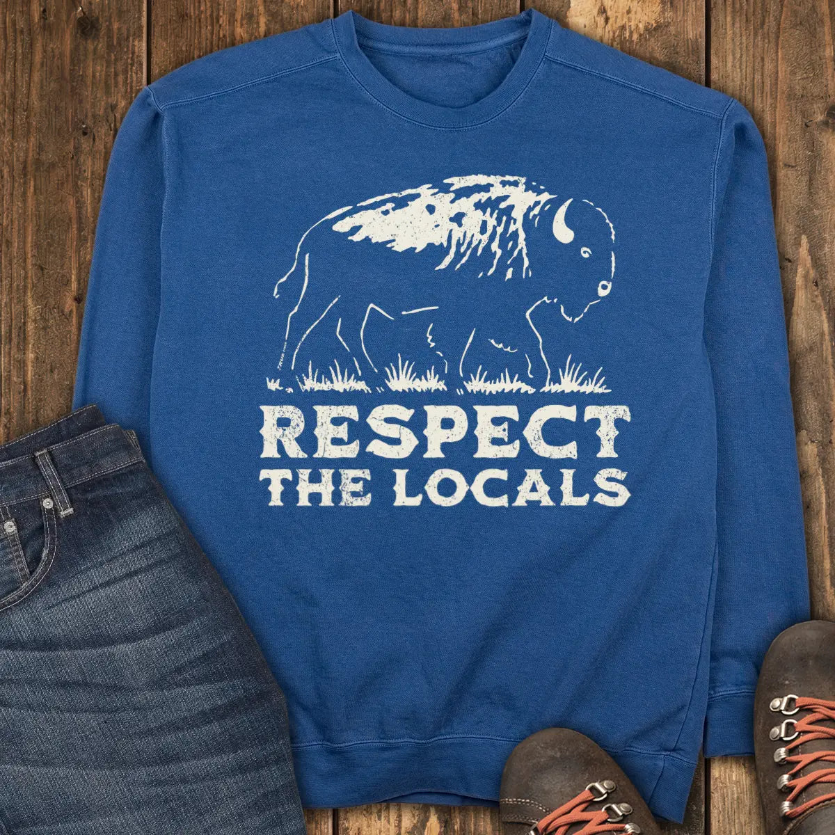 Respect the Locals Sweatshirt - True Navy