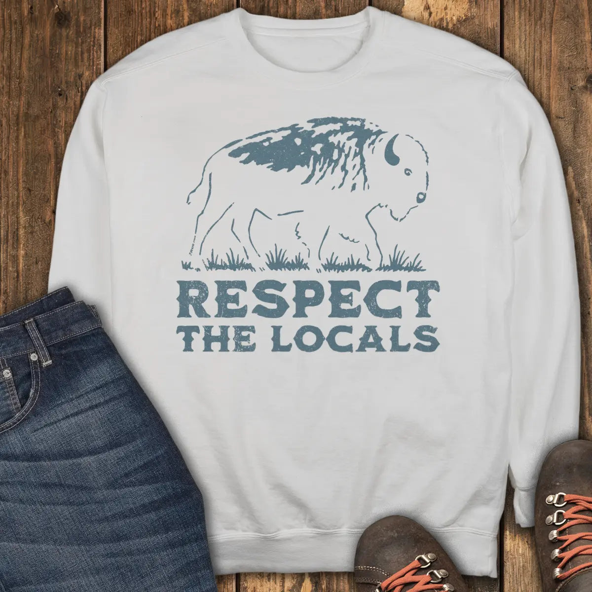 Respect the Locals Sweatshirt - White