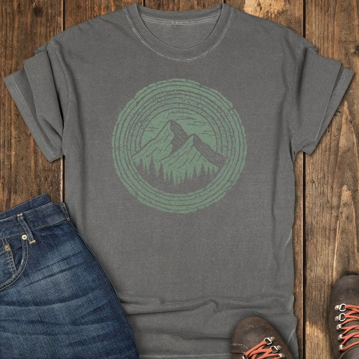 Rings of Time Tee - Pepper