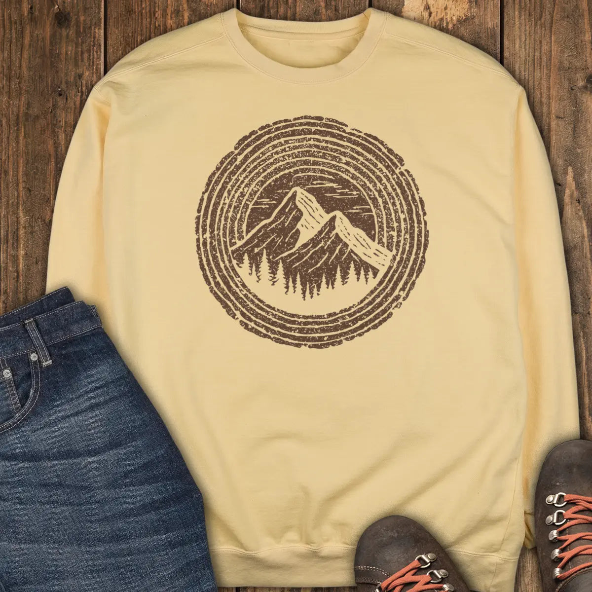 Rings of Time Sweatshirt - Butter