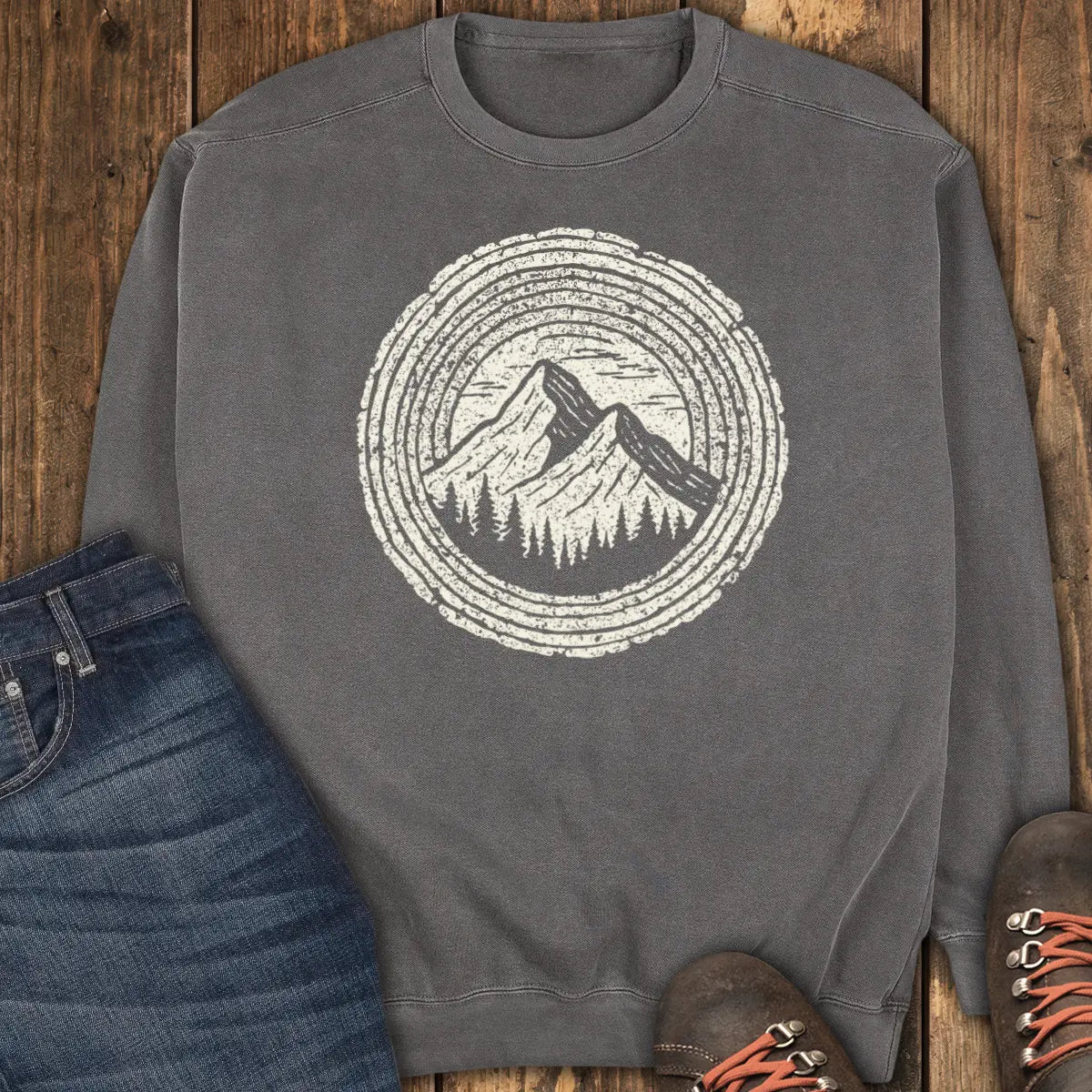 Rings of Time Sweatshirt - Pepper