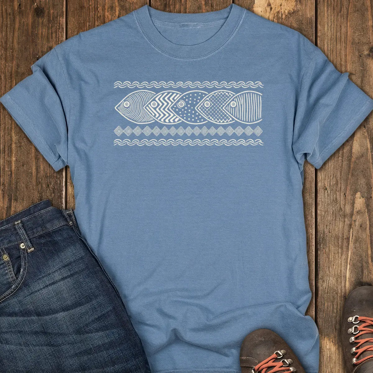 River Run Tee - Blue Jean