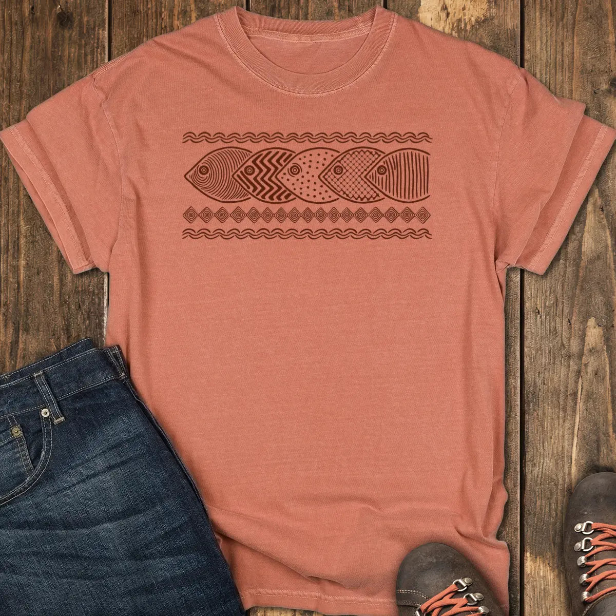 River Run Tee - Yam