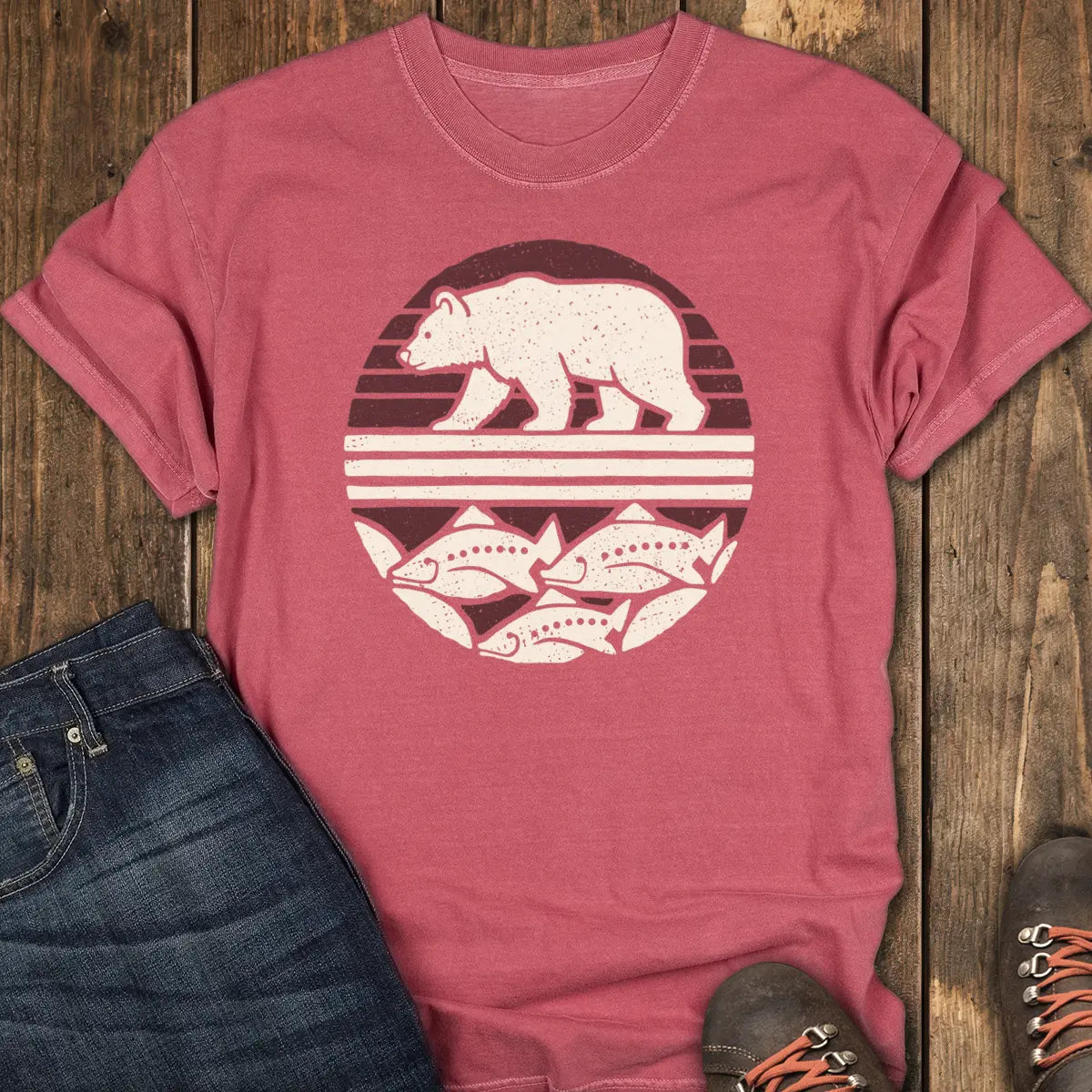 Riverbound Tee - Crimson