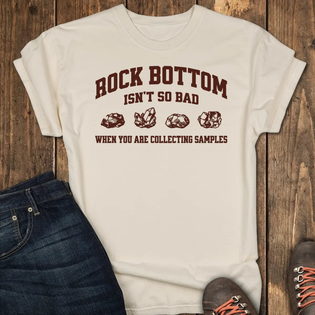 Rock Bottom Tee - Ivory