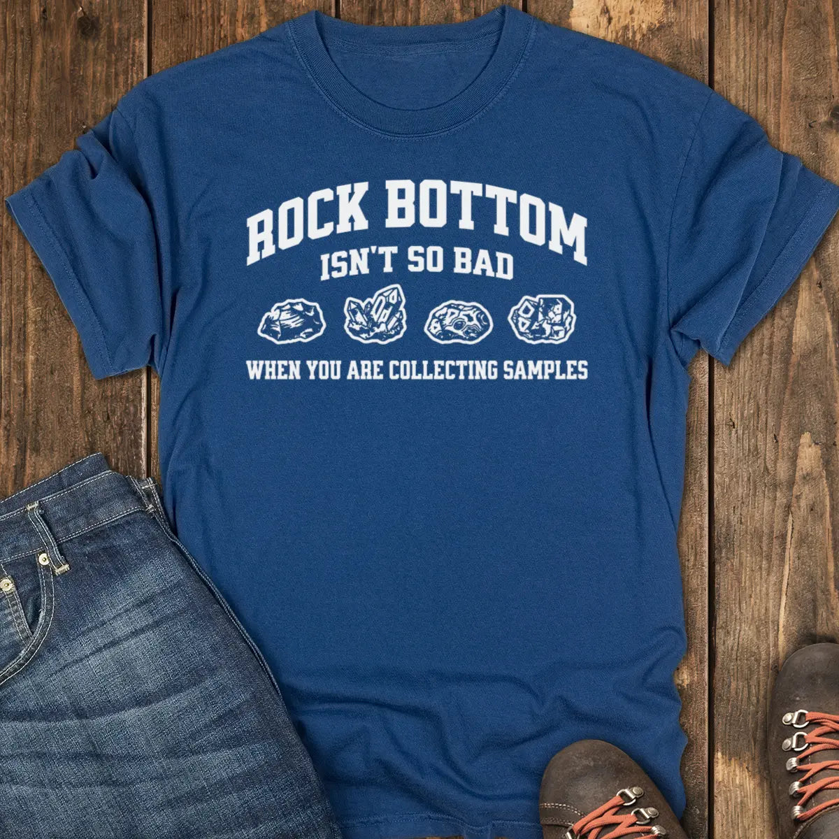 Rock Bottom Tee - Navy