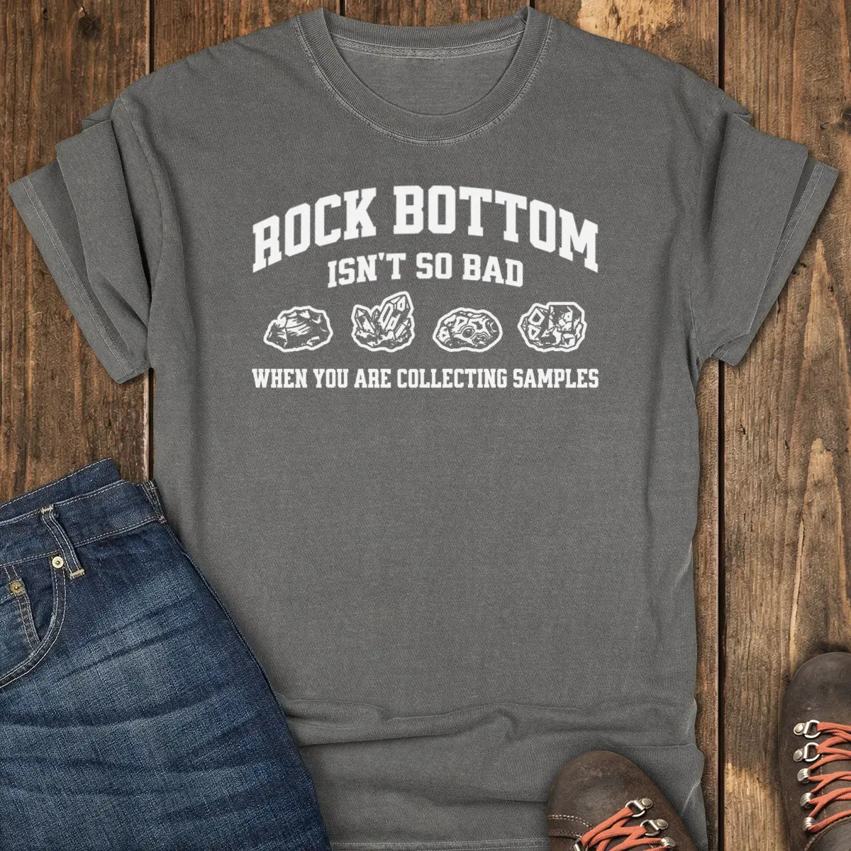 Rock Bottom Tee - Pepper