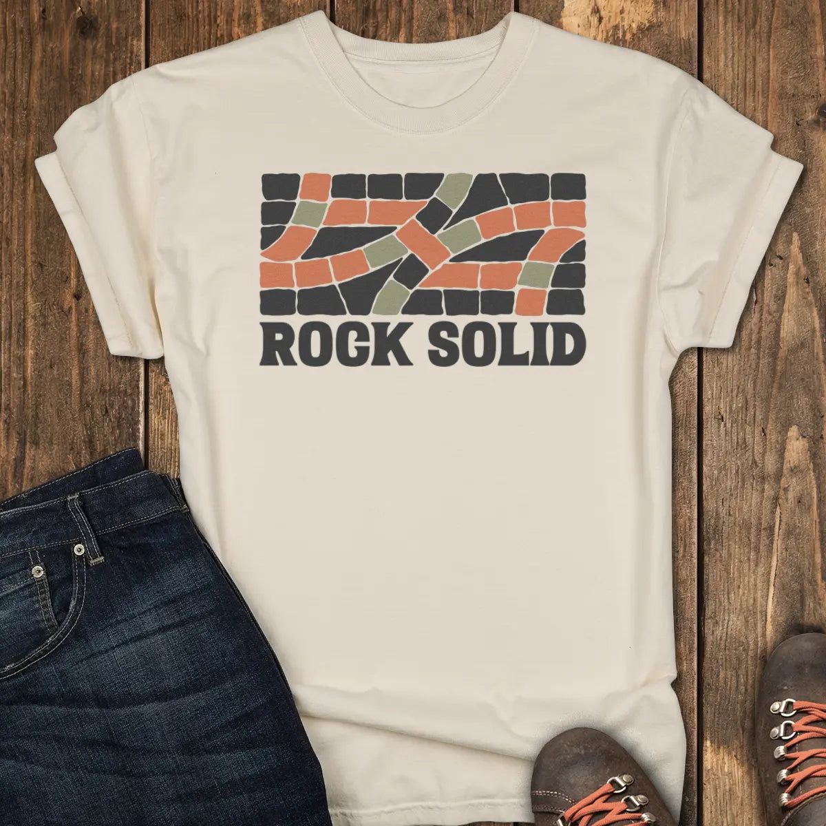 Rock Solid Tee - Ivory