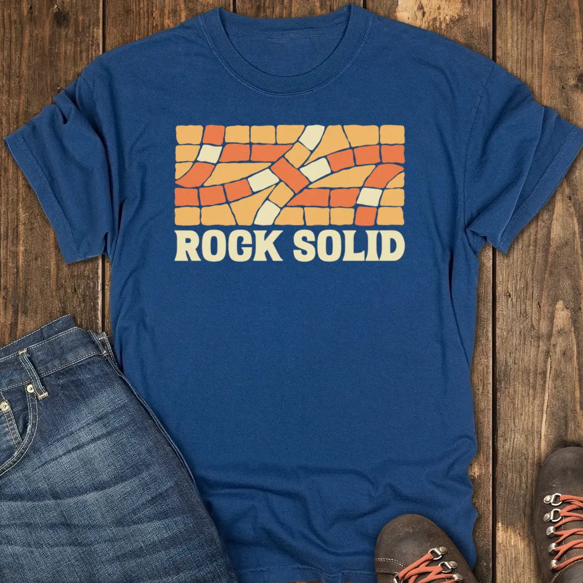 Rock Solid Tee - Navy