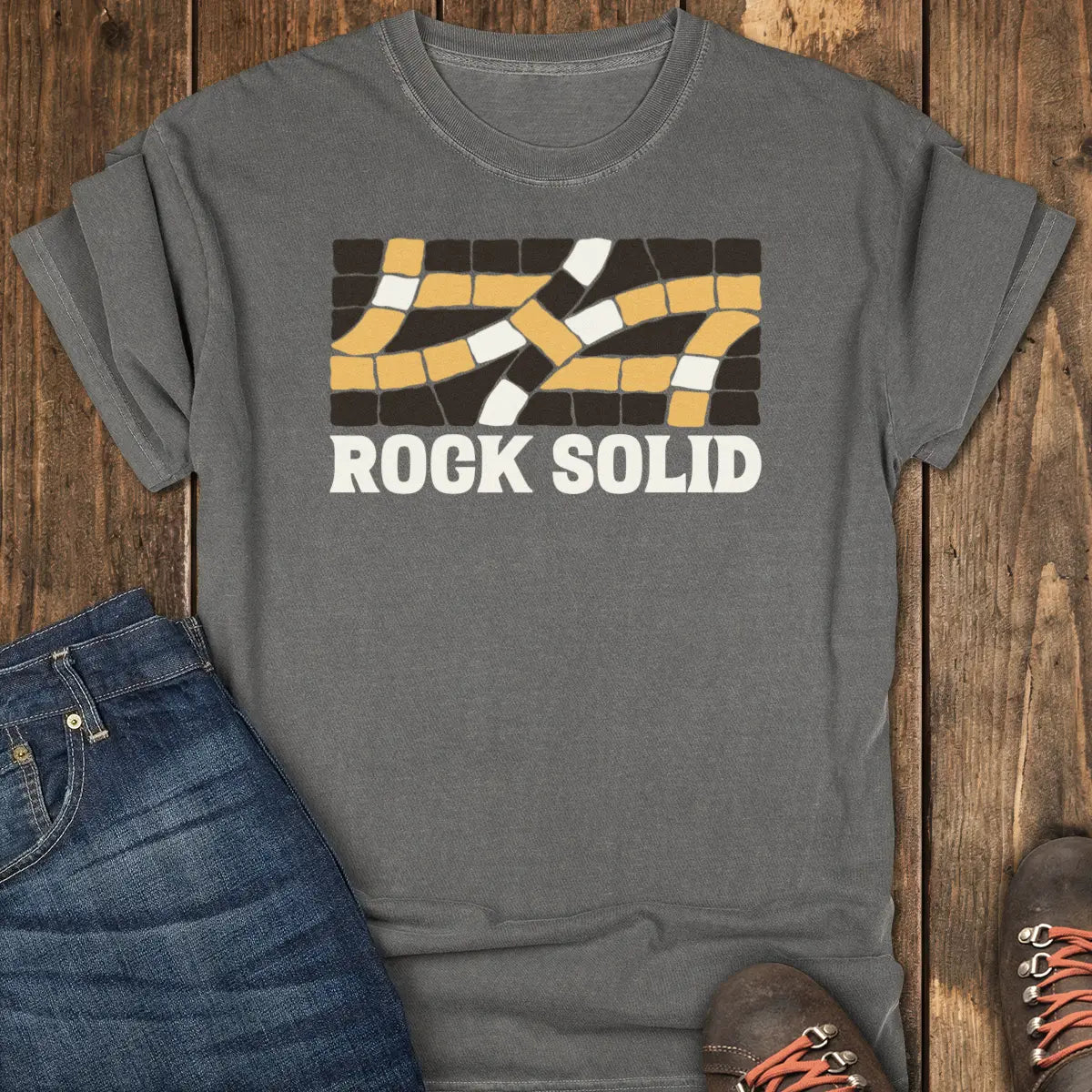 Rock Solid Tee - Pepper