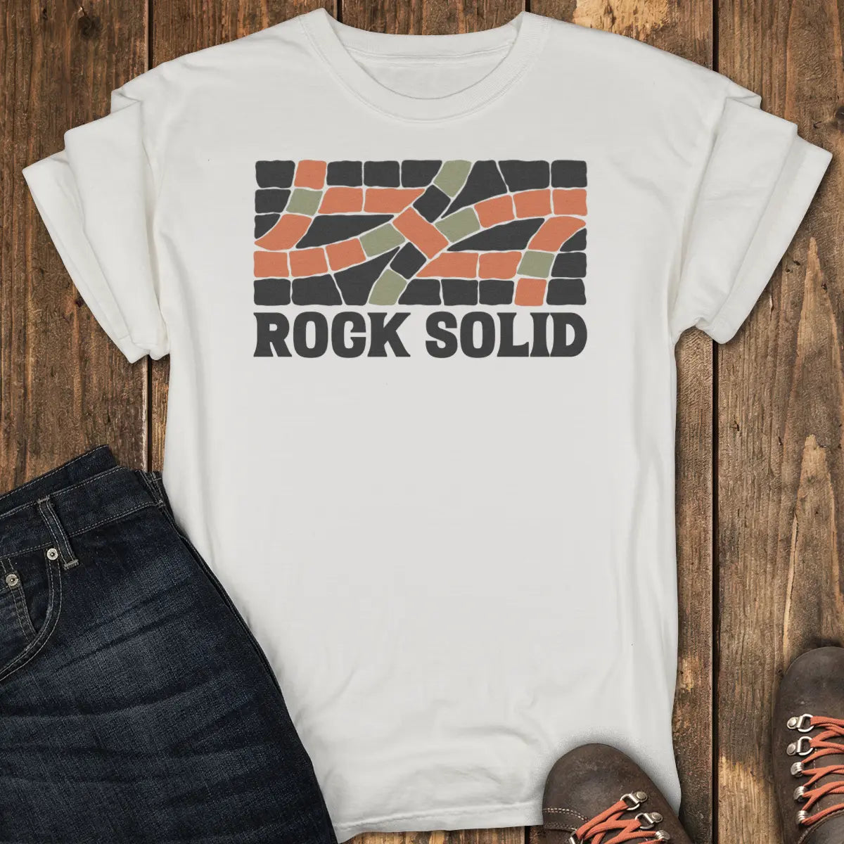 Rock Solid Tee - White