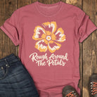 Rough Edges Tee - Crimson