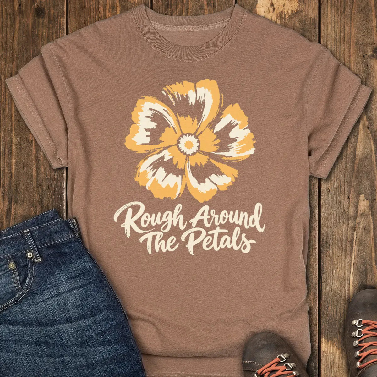 Rough Edges Tee - Espresso