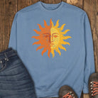 Rustic Sun Sweatshirt - Blue Jean