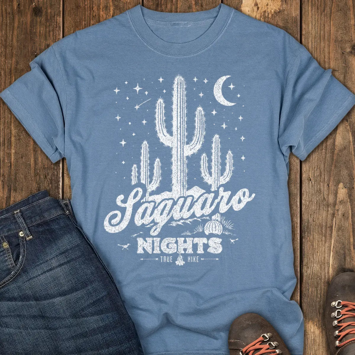 Saguaro Nights Tee - Blue Jean