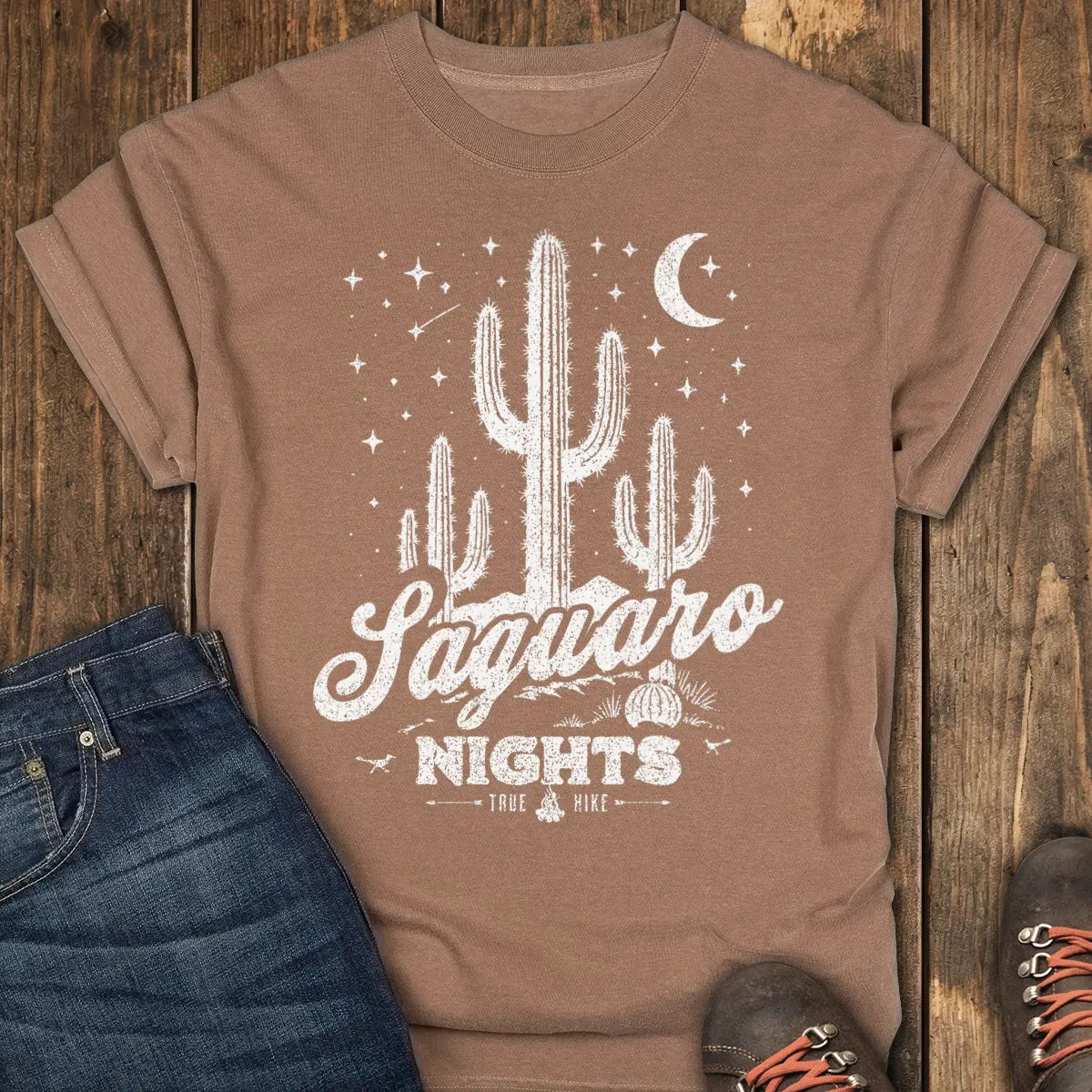 Saguaro Nights Tee - Espresso