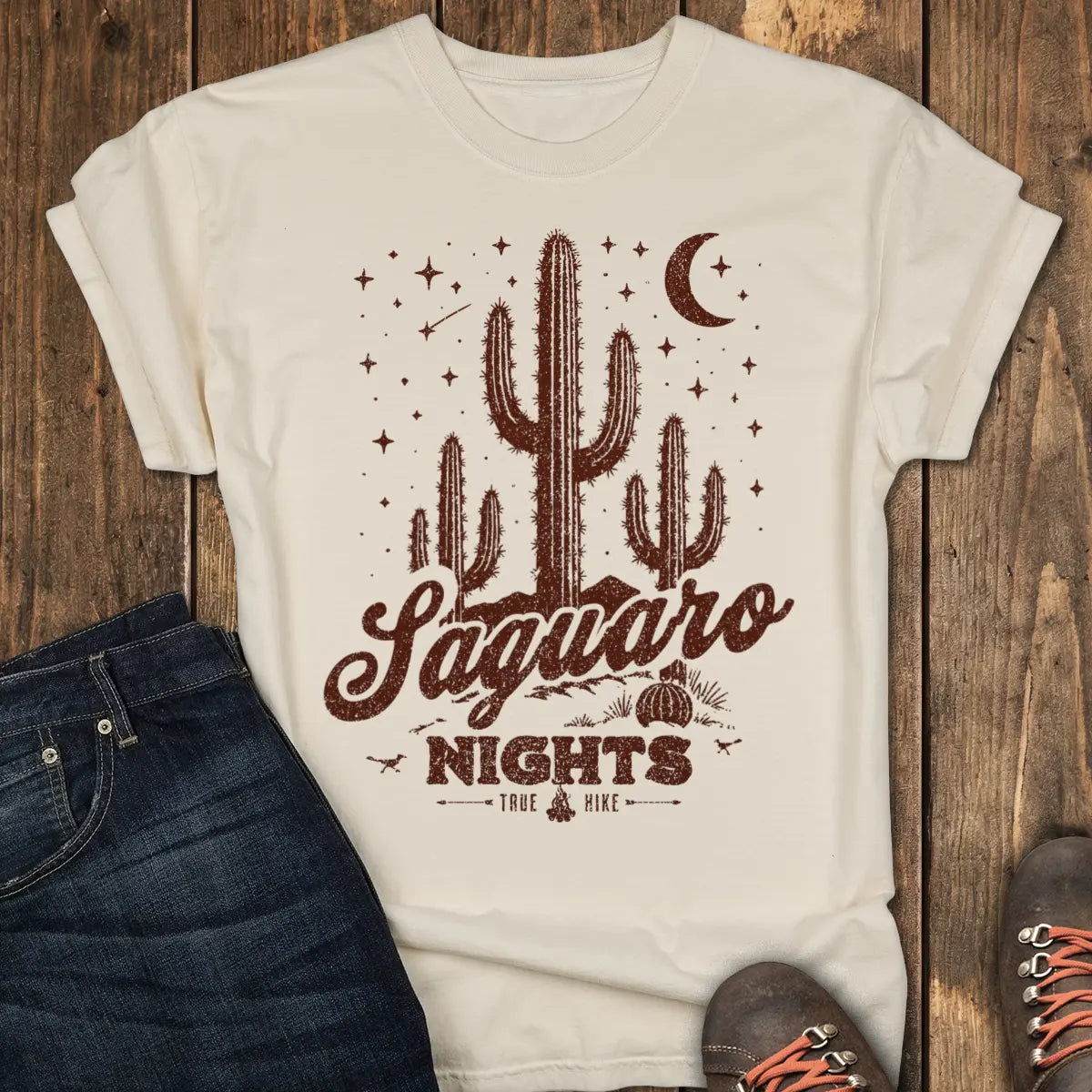 Saguaro Nights Tee - Ivory